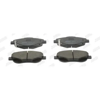Jeu de 4 plaquettes de frein avant JURID 572634JC