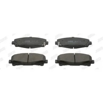 Jeu de 4 plaquettes de frein avant JURID 572635JC