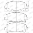 Jeu de 4 plaquettes de frein avant JURID 572635JC - Visuel 2