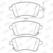 Jeu de 4 plaquettes de frein avant JURID 572657J - Visuel 2