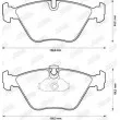 Jeu de 4 plaquettes de frein avant JURID 573002J - Visuel 2
