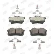 Jeu de 4 plaquettes de frein arrière JURID 573005JC - Visuel 1