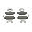Jeu de 4 plaquettes de frein avant JURID 573008JC - Visuel 1