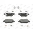 Jeu de 4 plaquettes de frein arrière JURID 573010J - Visuel 1