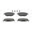 Jeu de 4 plaquettes de frein avant JURID 573013J - Visuel 1