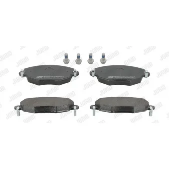 Jeu de 4 plaquettes de frein avant JURID 573013J