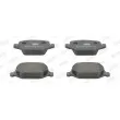 Jeu de 4 plaquettes de frein arrière JURID 573014J - Visuel 1