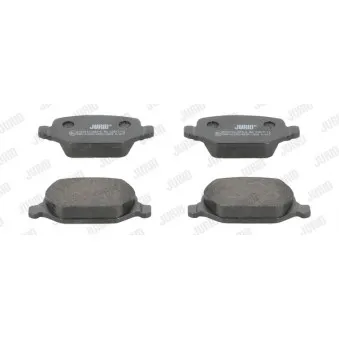 Jeu de 4 plaquettes de frein arrière JURID 573014J