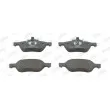Jeu de 4 plaquettes de frein avant JURID 573016J - Visuel 1