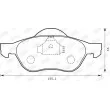 Jeu de 4 plaquettes de frein avant JURID 573016JC - Visuel 2