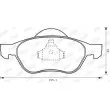 Jeu de 4 plaquettes de frein avant JURID 573017J - Visuel 2