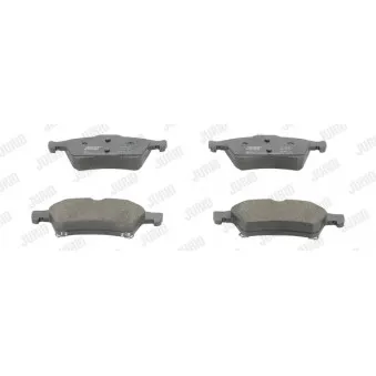 Jeu de 4 plaquettes de frein arrière JURID 573018J