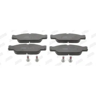 Jeu de 4 plaquettes de frein avant JURID 573023JC