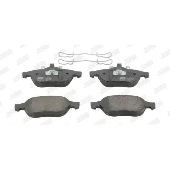 Jeu de 4 plaquettes de frein avant JURID 573025J