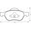 Jeu de 4 plaquettes de frein avant JURID 573025J - Visuel 2