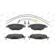 Jeu de 4 plaquettes de frein avant JURID 573027J - Visuel 1