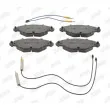 Jeu de 4 plaquettes de frein avant JURID 573027JC - Visuel 1