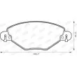 Jeu de 4 plaquettes de frein avant JURID 573027JC - Visuel 2