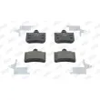 Jeu de 4 plaquettes de frein arrière JURID 573028J - Visuel 1