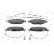 Jeu de 4 plaquettes de frein avant JURID 573029J - Visuel 1