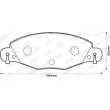 Jeu de 4 plaquettes de frein avant JURID 573029JC - Visuel 2