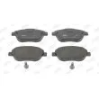 Jeu de 4 plaquettes de frein avant JURID 573031J - Visuel 1