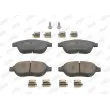 Jeu de 4 plaquettes de frein avant JURID 573031JC - Visuel 1