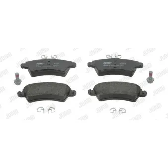Jeu de 4 plaquettes de frein avant JURID 573036J