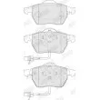 Jeu de 4 plaquettes de frein avant JURID 573037J - Visuel 2