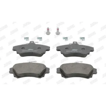 Jeu de 4 plaquettes de frein avant JURID 573039J