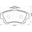 Jeu de 4 plaquettes de frein avant JURID 573039J - Visuel 2