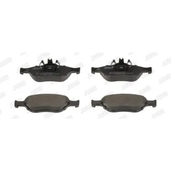 Jeu de 4 plaquettes de frein avant JURID 573041D