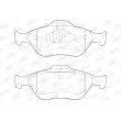 Jeu de 4 plaquettes de frein avant JURID 573041D - Visuel 2