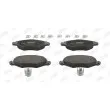 Jeu de 4 plaquettes de frein avant JURID 573051J - Visuel 1