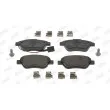 Jeu de 4 plaquettes de frein avant JURID 573074JC - Visuel 1
