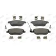 Jeu de 4 plaquettes de frein avant JURID 573075JC - Visuel 1