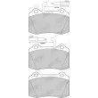 Jeu de 4 plaquettes de frein avant JURID 573079J - Visuel 2