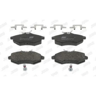 Jeu de 4 plaquettes de frein avant JURID 573083J