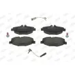 Jeu de 4 plaquettes de frein avant JURID 573091J - Visuel 1
