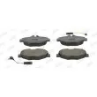Jeu de 4 plaquettes de frein avant JURID 573091JC - Visuel 1