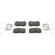 Jeu de 4 plaquettes de frein avant JURID 573092JC - Visuel 1
