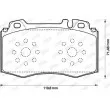 Jeu de 4 plaquettes de frein avant JURID 573092JC - Visuel 2