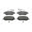 Jeu de 4 plaquettes de frein avant JURID 573096J - Visuel 1