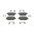 Jeu de 4 plaquettes de frein avant JURID 573101J - Visuel 1