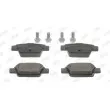 Jeu de 4 plaquettes de frein arrière JURID 573105JC - Visuel 1