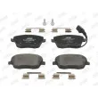 Jeu de 4 plaquettes de frein avant JURID 573127J - Visuel 1