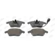 Jeu de 4 plaquettes de frein avant JURID 573128JC - Visuel 1
