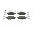 Jeu de 4 plaquettes de frein avant JURID 573131JC - Visuel 1