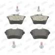 Jeu de 4 plaquettes de frein arrière JURID 573133J - Visuel 1