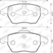 Jeu de 4 plaquettes de frein avant JURID 573134JC - Visuel 2